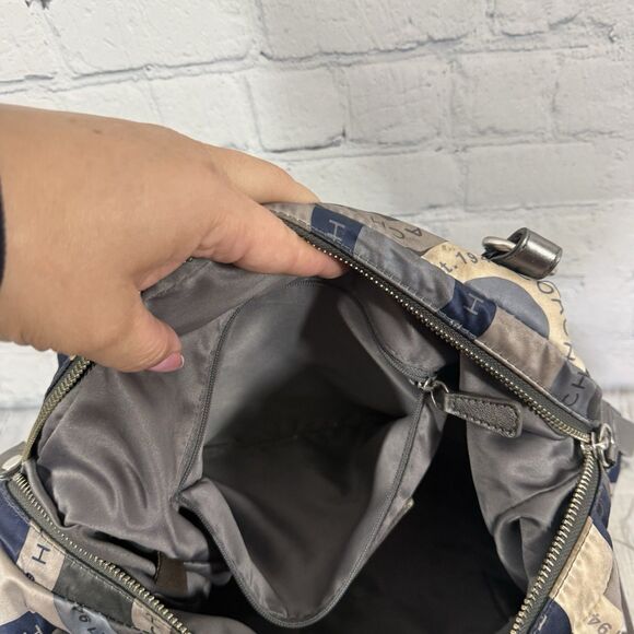 Coach Alexandra Blue Sateen Snaphead Print Large Shoulder Crossbody Logo Bag - Picture 16 of 16